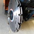 HIRE 350MM FLOOR SAW ELECTRIC TWIN BLADE FITTED CUTS 20MM WIDE 140MM DEEP