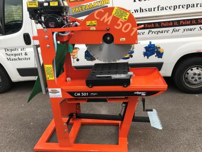 MSP HIRE PETROL MASONARY SAW BENCH SAW CUTS 195MM CLIPPER CM501