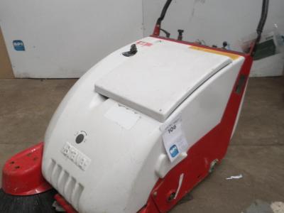 C51 HIRE PEDESTRIAN SWEEPER 600MM BATTERY WALK BEHIND